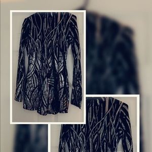 Black and silver sequin romper(shorts)